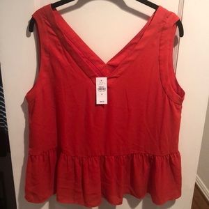 Loft- Red Blouse